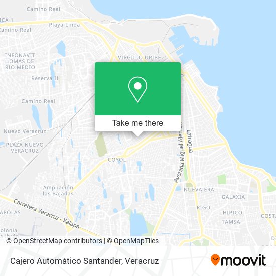 Cajero Automático Santander map