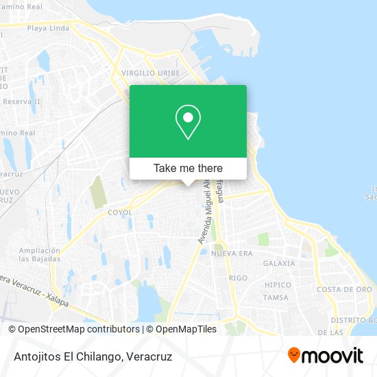 Antojitos El Chilango map