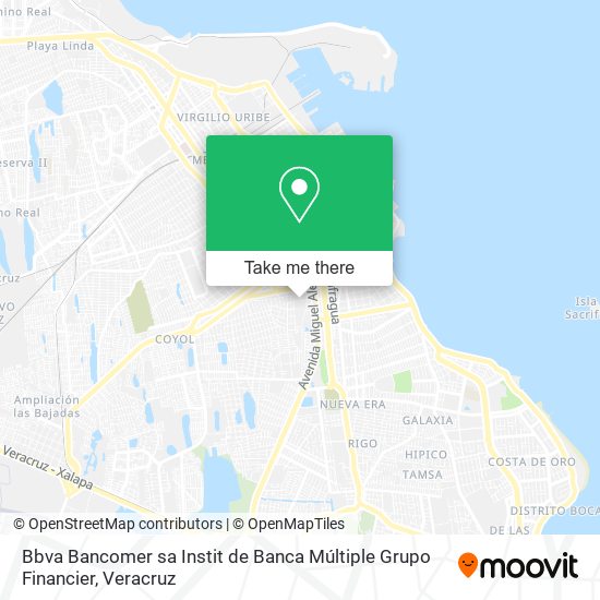Mapa de Bbva Bancomer sa Instit de Banca Múltiple Grupo Financier