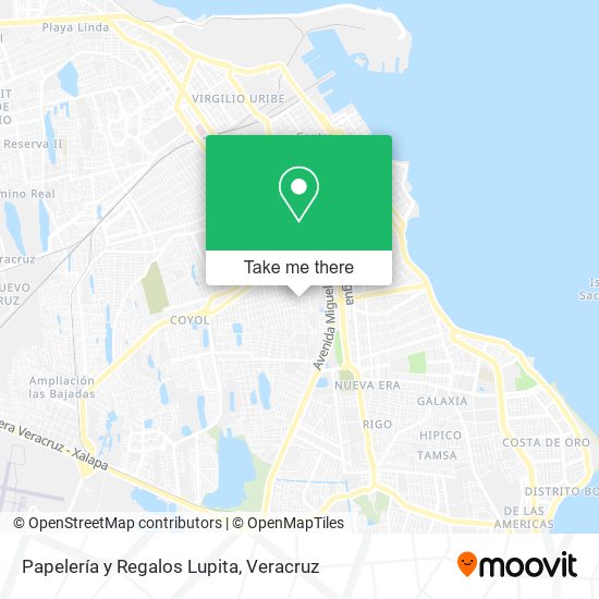Papelería y Regalos Lupita map