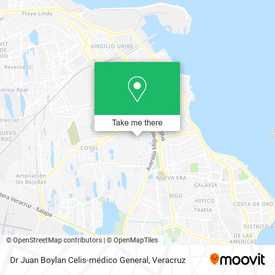Mapa de Dr Juan Boylan Celis-médico General