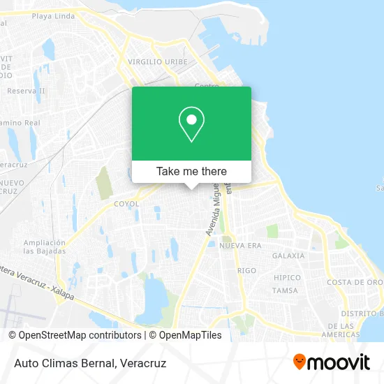 Auto Climas Bernal map
