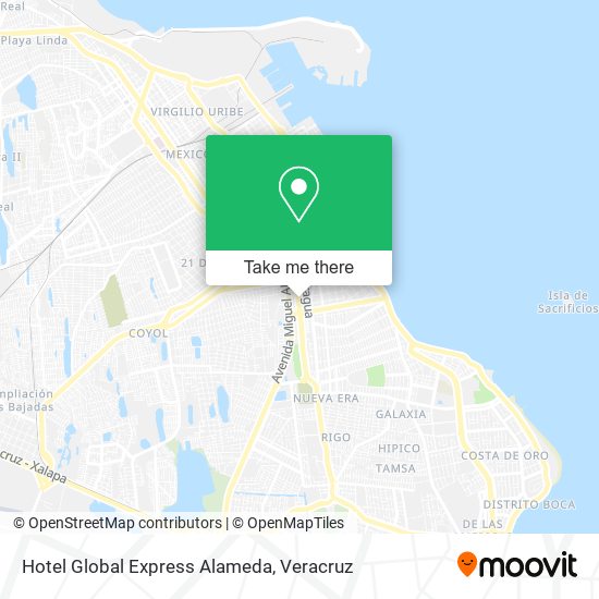 Hotel Global Express Alameda map