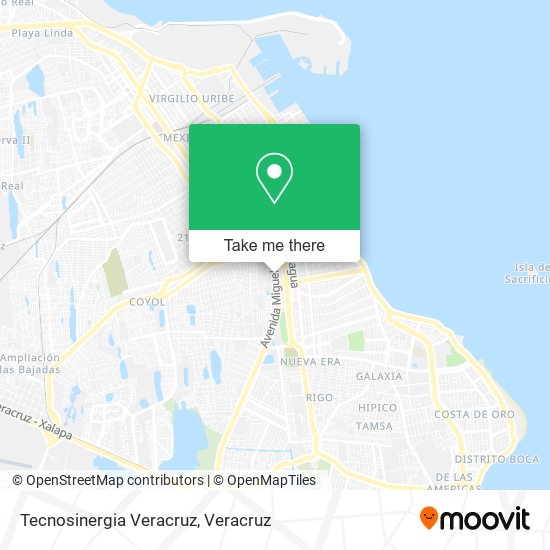Tecnosinergia Veracruz map