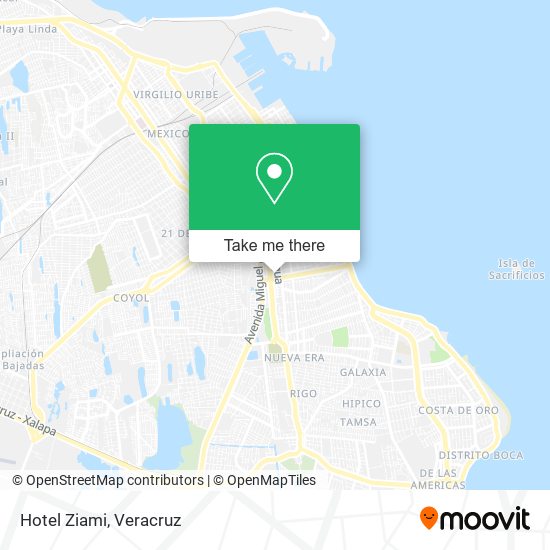 Hotel Ziami map