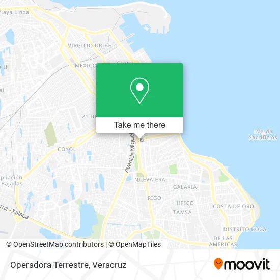 Mapa de Operadora Terrestre