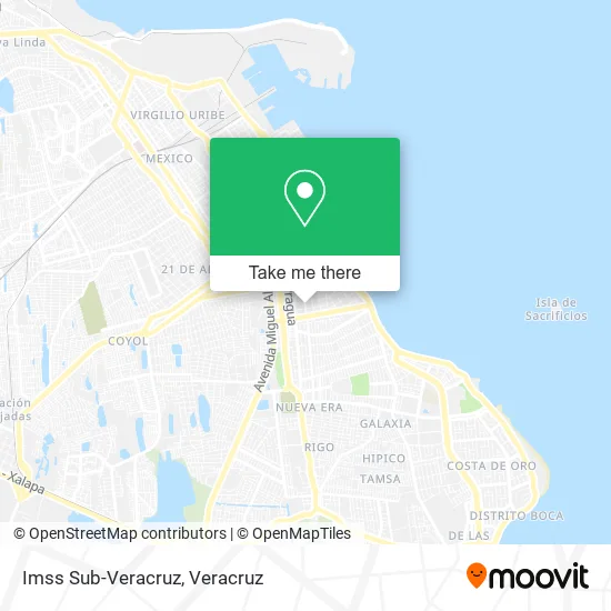 Mapa de Imss Sub-Veracruz