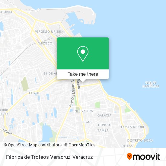 Fábrica de Trofeos Veracruz map