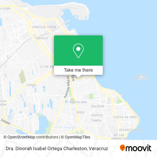 Dra. Dinorah Isabel Ortega Charleston map