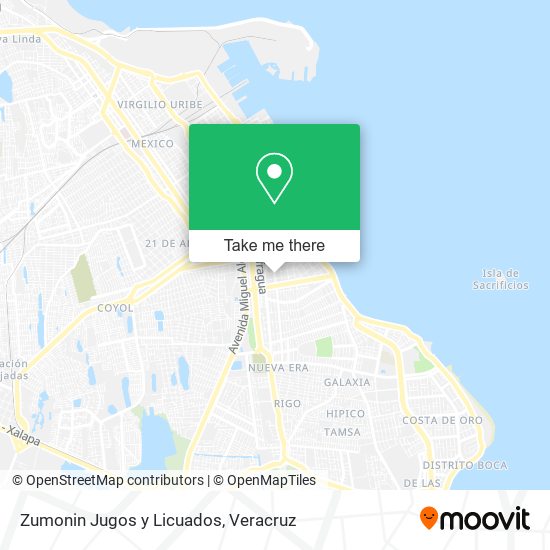Zumonin Jugos y Licuados map