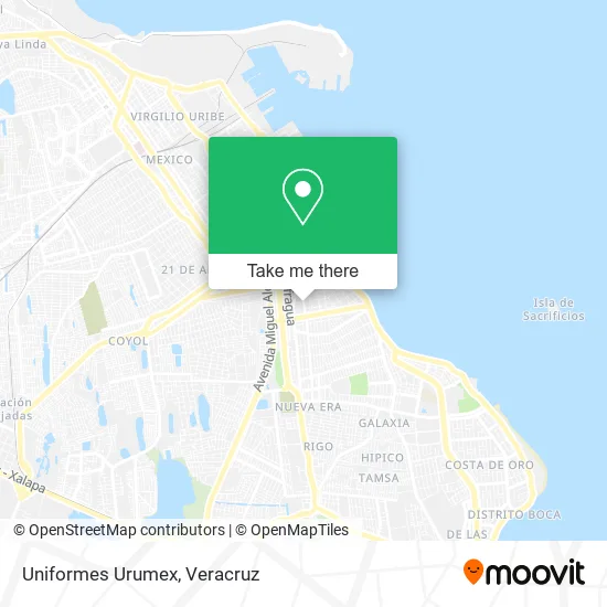 Uniformes Urumex map