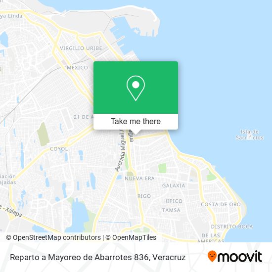 Reparto a Mayoreo de Abarrotes 836 map