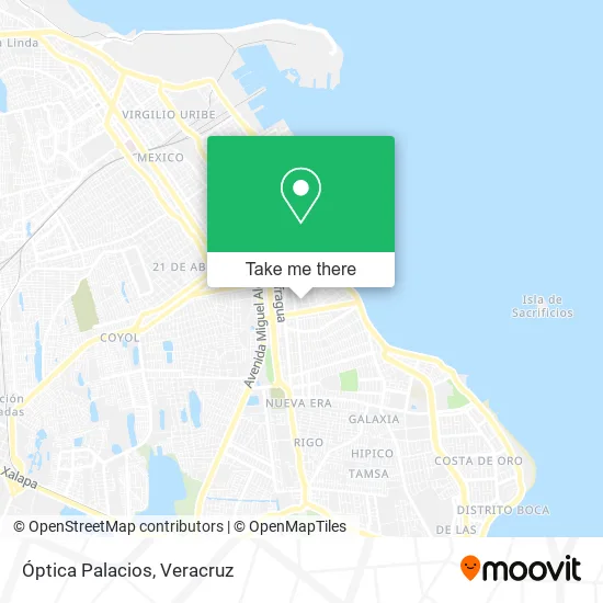 Óptica Palacios map