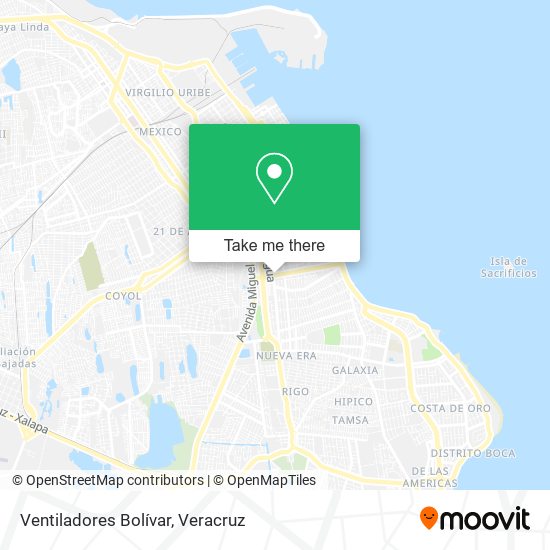 Mapa de Ventiladores Bolívar
