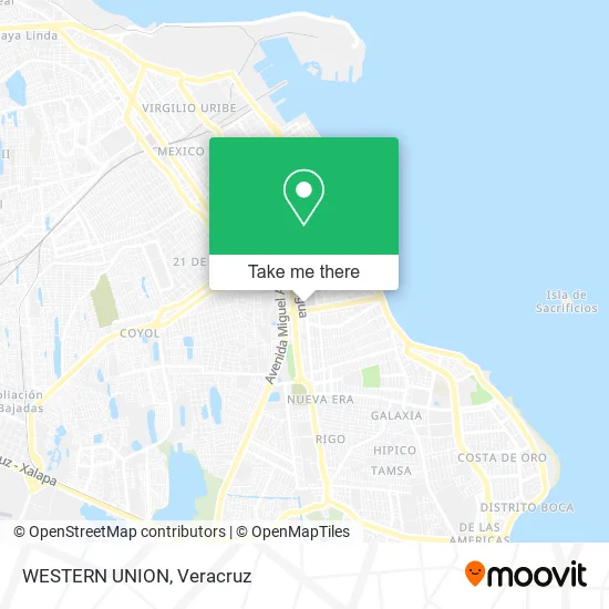 Mapa de WESTERN UNION