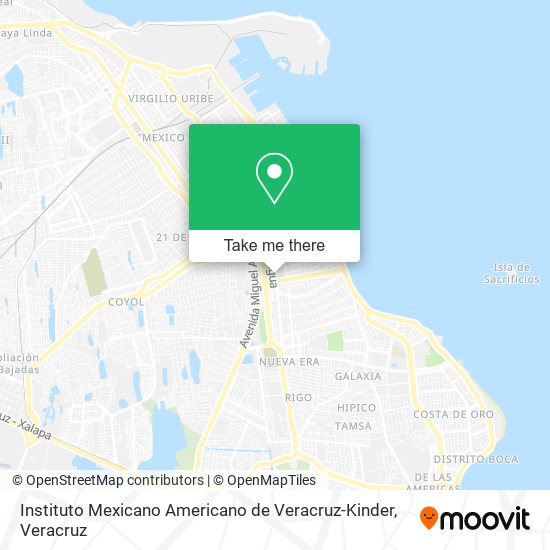 Mapa de Instituto Mexicano Americano de Veracruz-Kinder