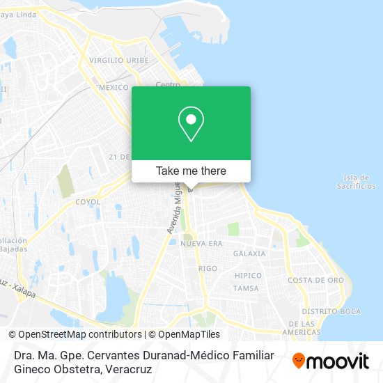 Mapa de Dra. Ma. Gpe. Cervantes Duranad-Médico Familiar Gineco Obstetra