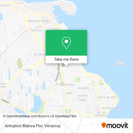 Antojitos Blanca Flor map