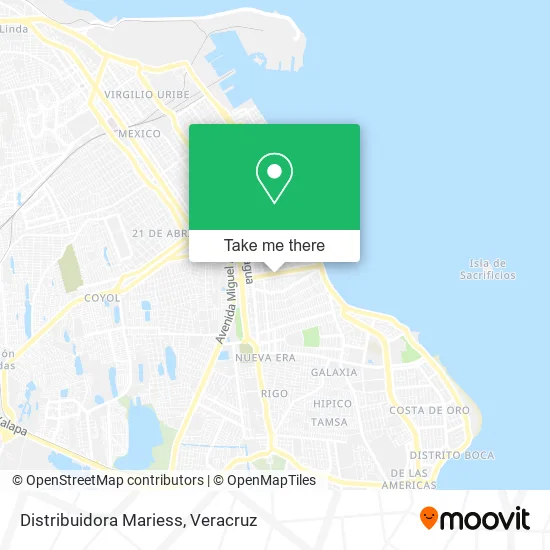 Distribuidora Mariess map