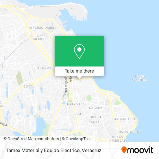 Tamex Material y Equipo Eléctrico map