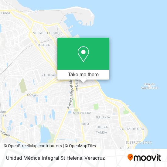 Unidad Médica Integral St Helena map