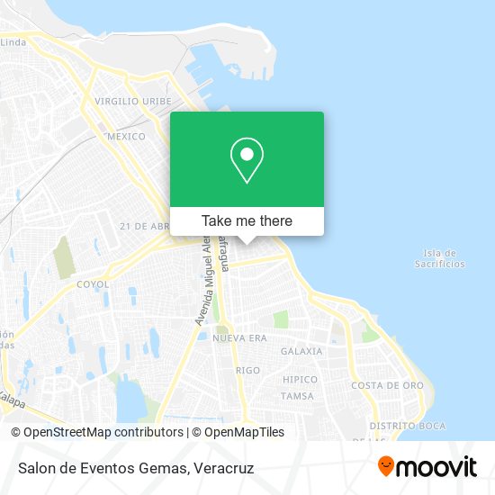 Salon de Eventos Gemas map