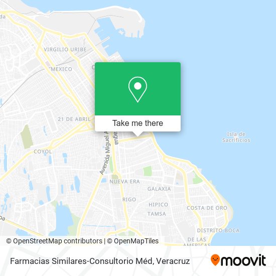 Farmacias Similares-Consultorio Méd map