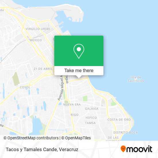 Tacos y Tamales Cande map