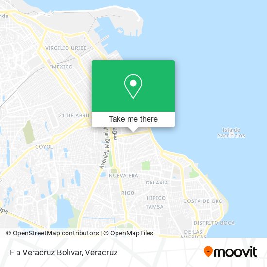 F a Veracruz Bolívar map