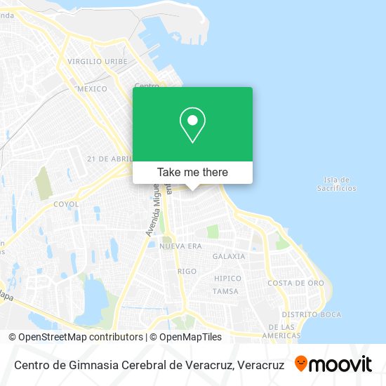 Centro de Gimnasia Cerebral de Veracruz map