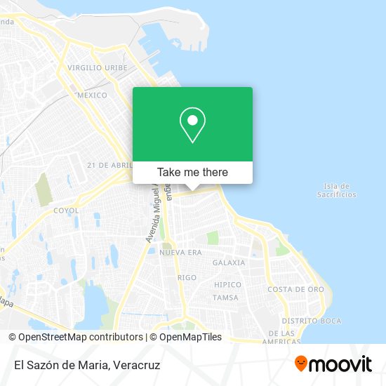 Mapa de El Sazón de Maria