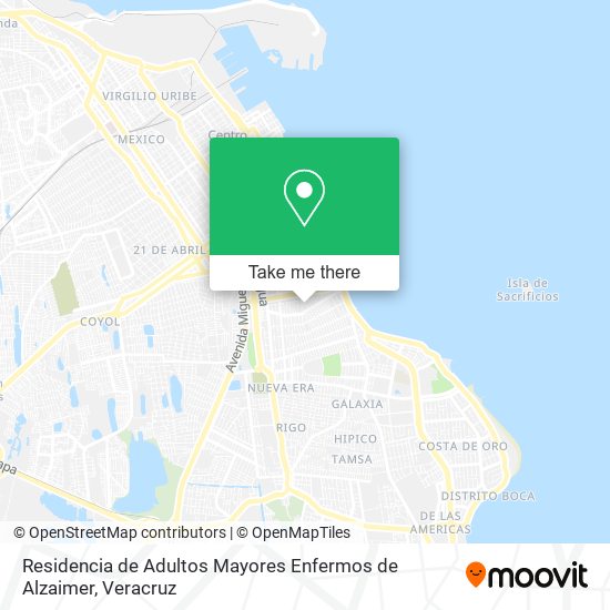 Residencia de Adultos Mayores Enfermos de Alzaimer map