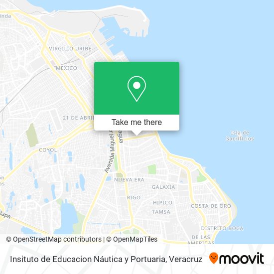 Mapa de Insituto de Educacion Náutica y Portuaria