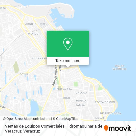 Ventas de Equipos Comerciales Hidromaquinaria de Veracruz map