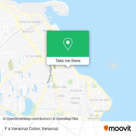 F a Veracruz Colon map