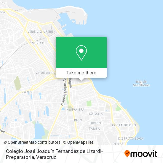 Colegio José Joaquín Fernández de Lizardi-Preparatoria map