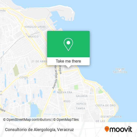 Mapa de Consultorio de Alergología