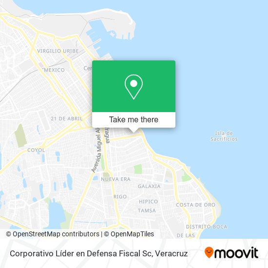 Corporativo Líder en Defensa Fiscal Sc map