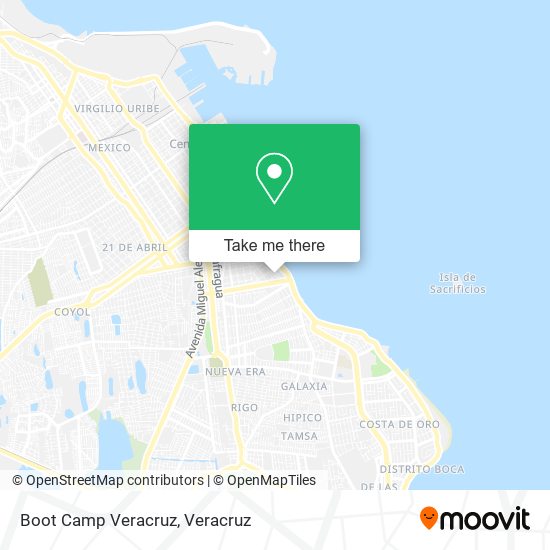 Boot Camp Veracruz map