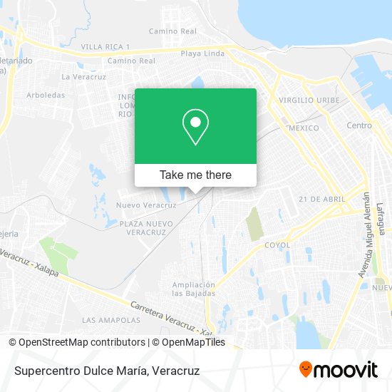 Supercentro Dulce María map