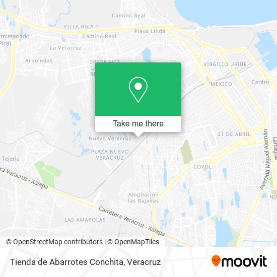 Mapa de Tienda de Abarrotes Conchita