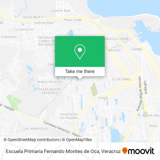Escuela Primaria Fernando Montes de Oca map