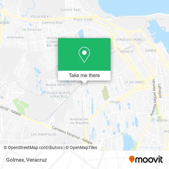 Golmex map
