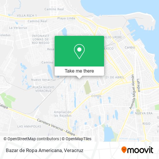 Bazar de Ropa Americana map