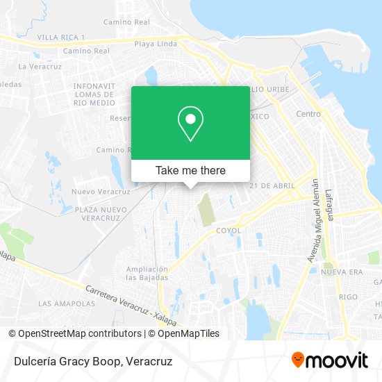 Mapa de Dulcería Gracy Boop