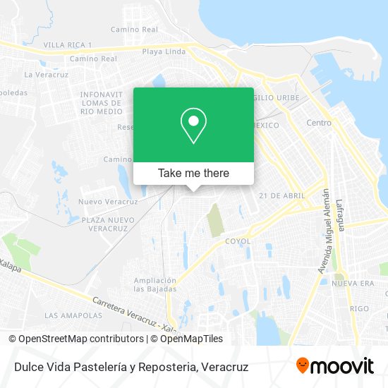 Dulce Vida Pastelería y Reposteria map
