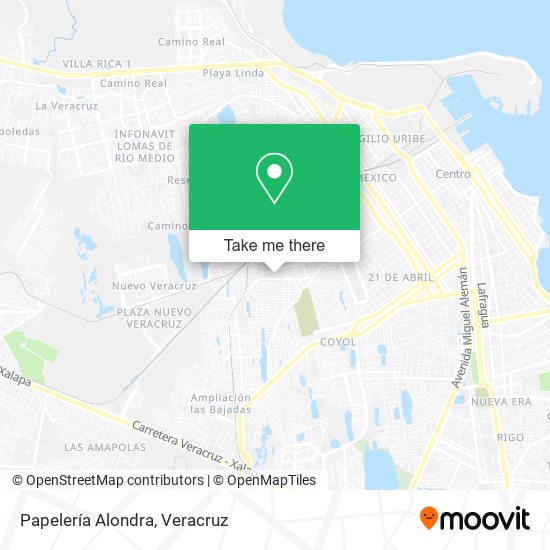Mapa de Papelería Alondra
