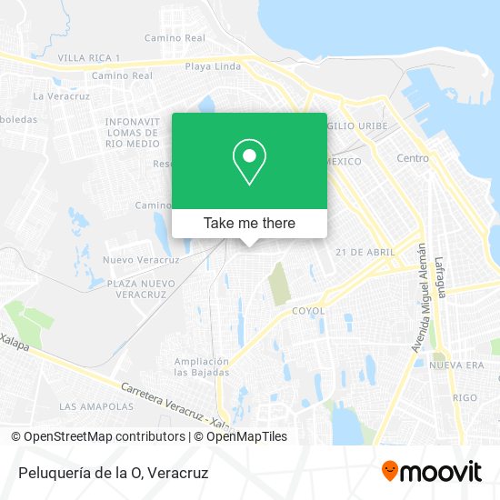 Peluquería de la O map