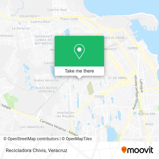 Recicladora Chivis map