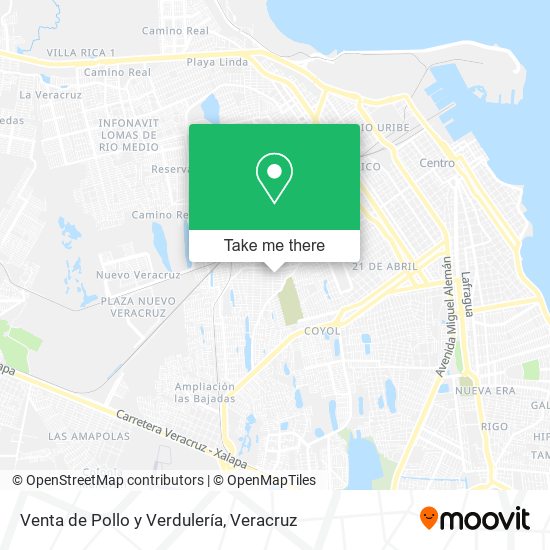 Venta de Pollo y Verdulería map